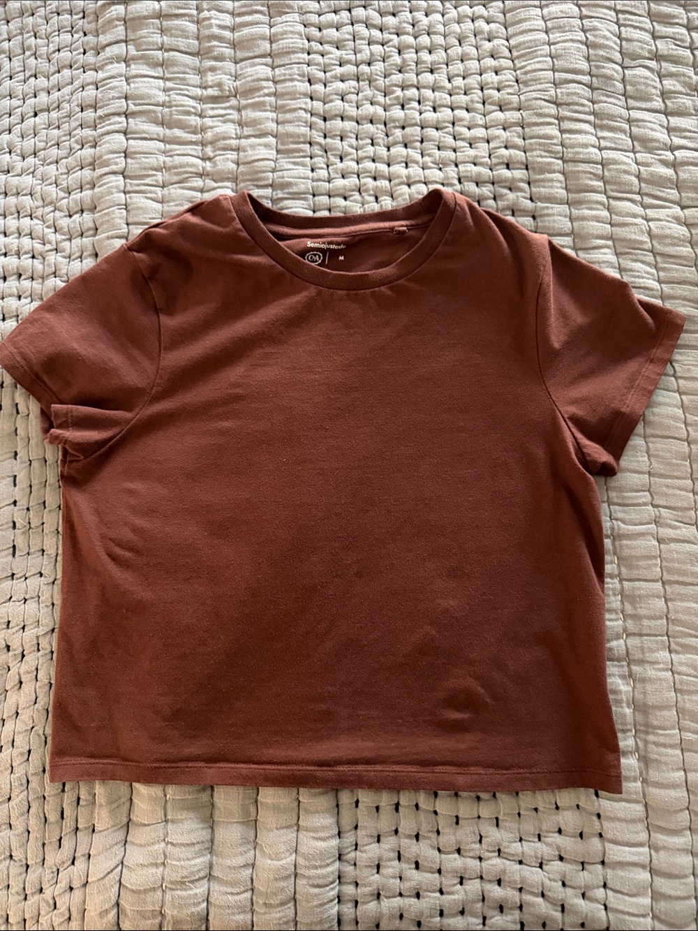 Cropped Crewneck Tee and